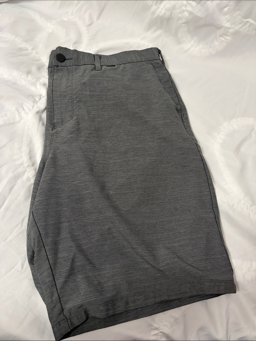 Hurley Men's Gray Flat-Front Performance Shorts